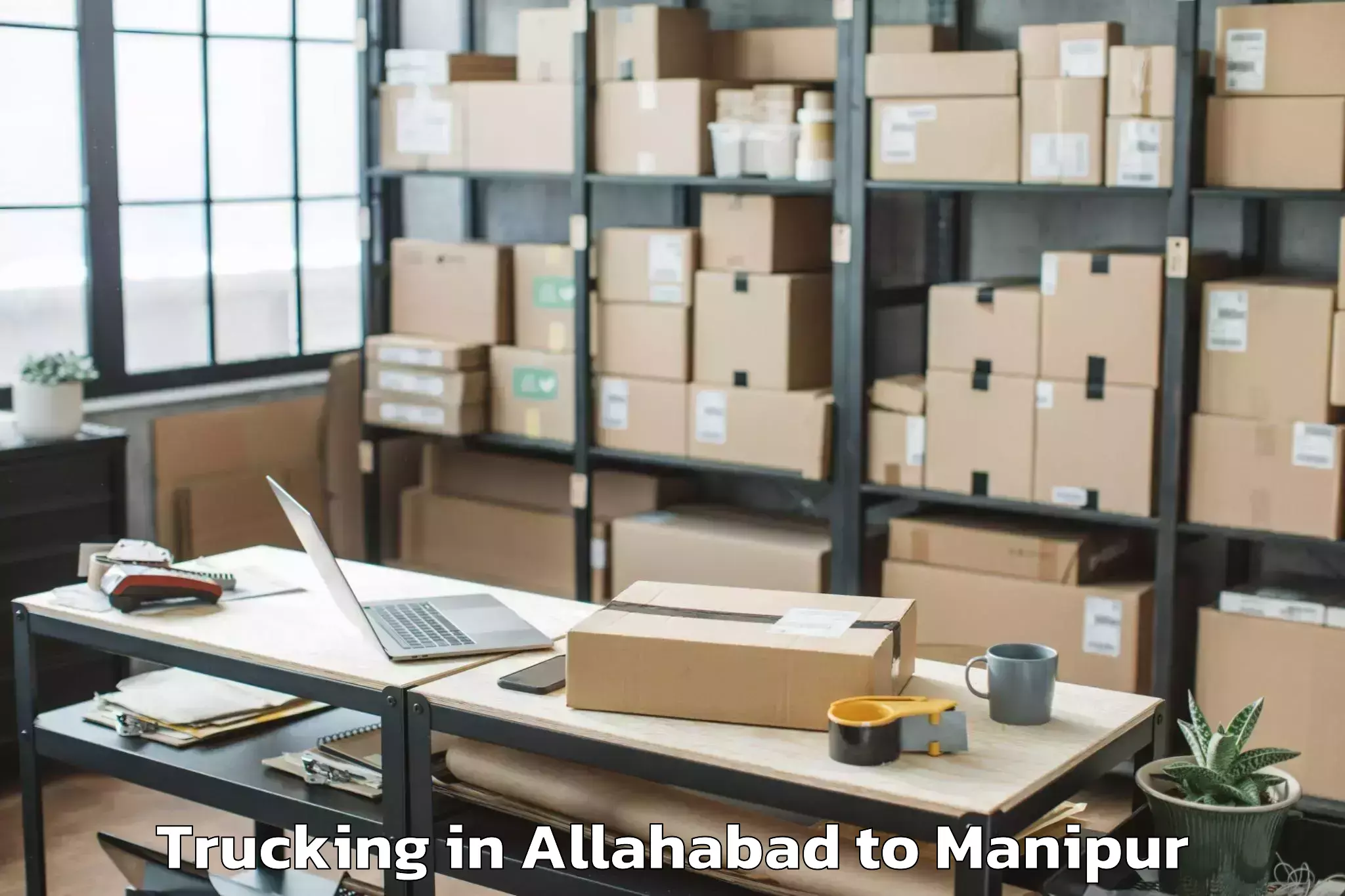 Easy Allahabad to Tengnoupal Trucking Booking